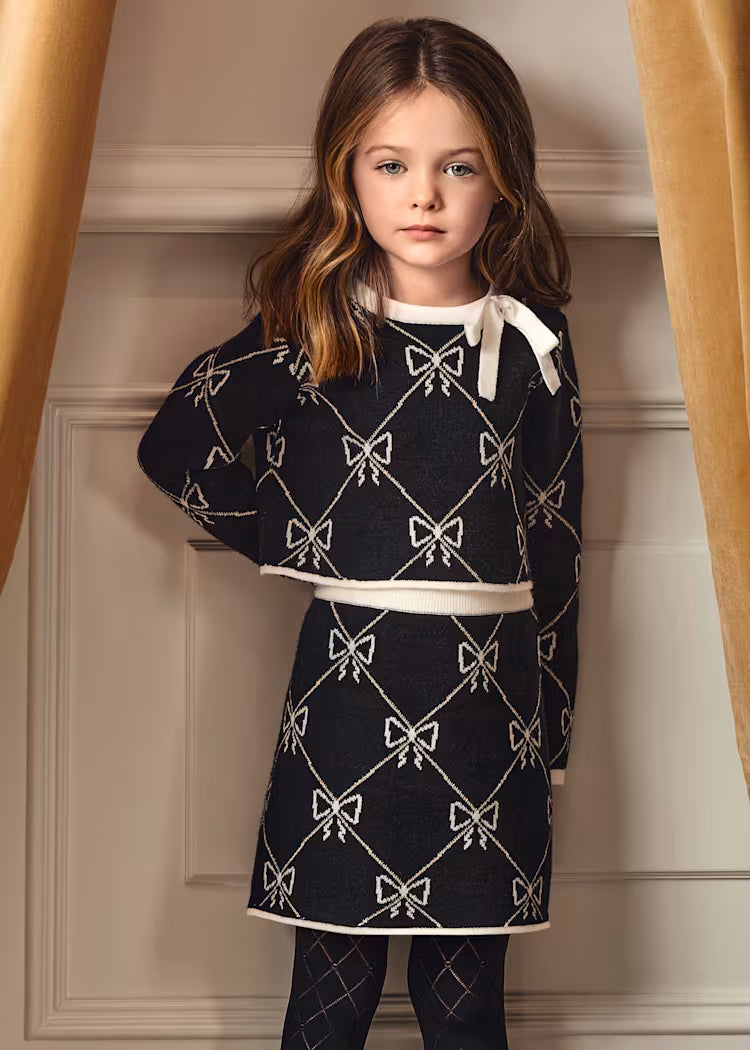 Abel & Lula - Girl Knit Skirt Set