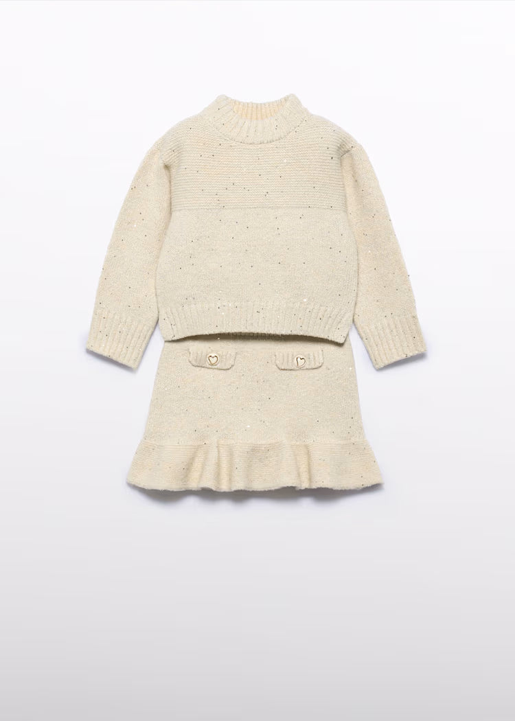 Abel & Lula - Girl Knit Skirt Set