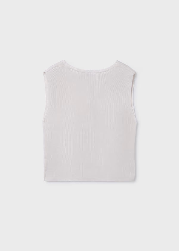 Mayoral - Girl Knit Top White