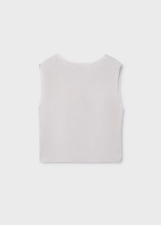 Mayoral - Girl Knit Top White