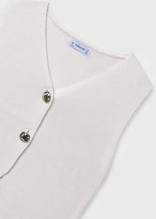 Mayoral - Girl Knit Top White