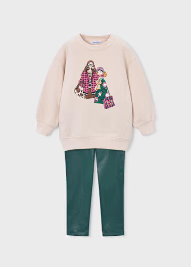 Mayoral - Girl Leggings and Sweatshirt Set