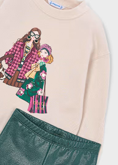 Mayoral - Girl Leggings and Sweatshirt Set