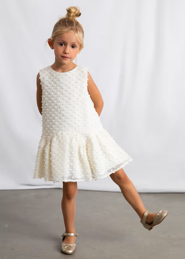 Mayoral 3911 White Dress 4y
