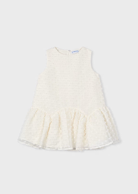 Mayoral 3911 White Dress 4y