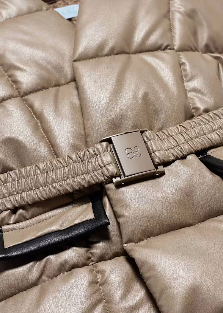 Abel & Lula - Girl Quilted Faux Leather Vest