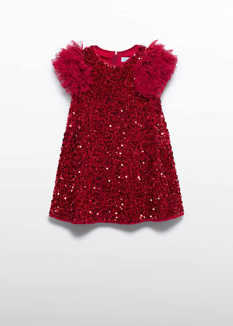 Abel & Lula - Girl Sequin and Tulle Dress