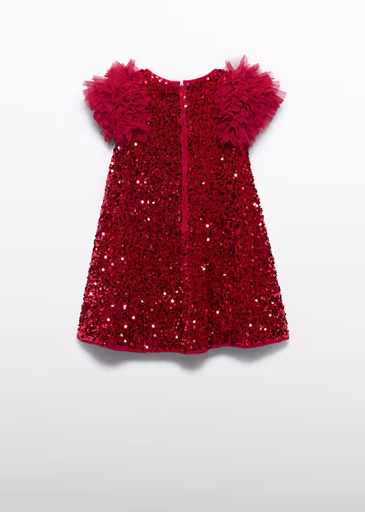 Abel & Lula - Girl Sequin and Tulle Dress
