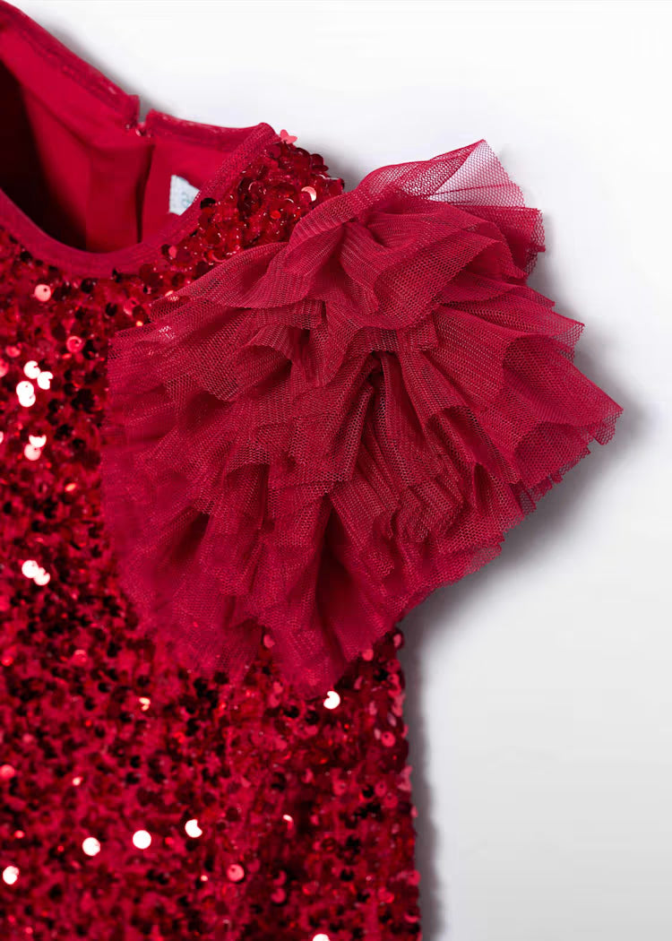 Abel & Lula - Girl Sequin and Tulle Dress