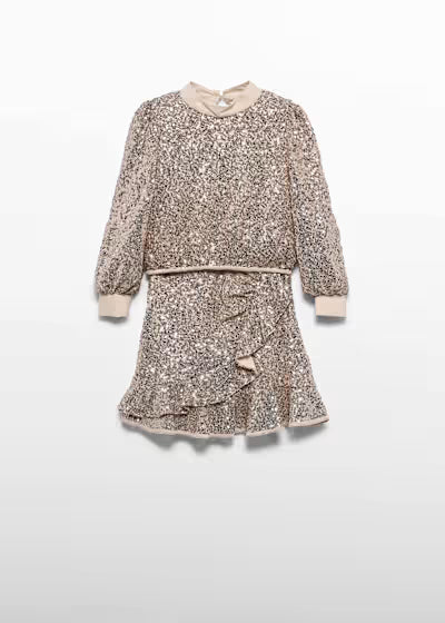Abel & Lula - Girl Sequin Skirt Set Gold