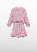 Abel & Lula - Girl Sequin Skirt Set Pink