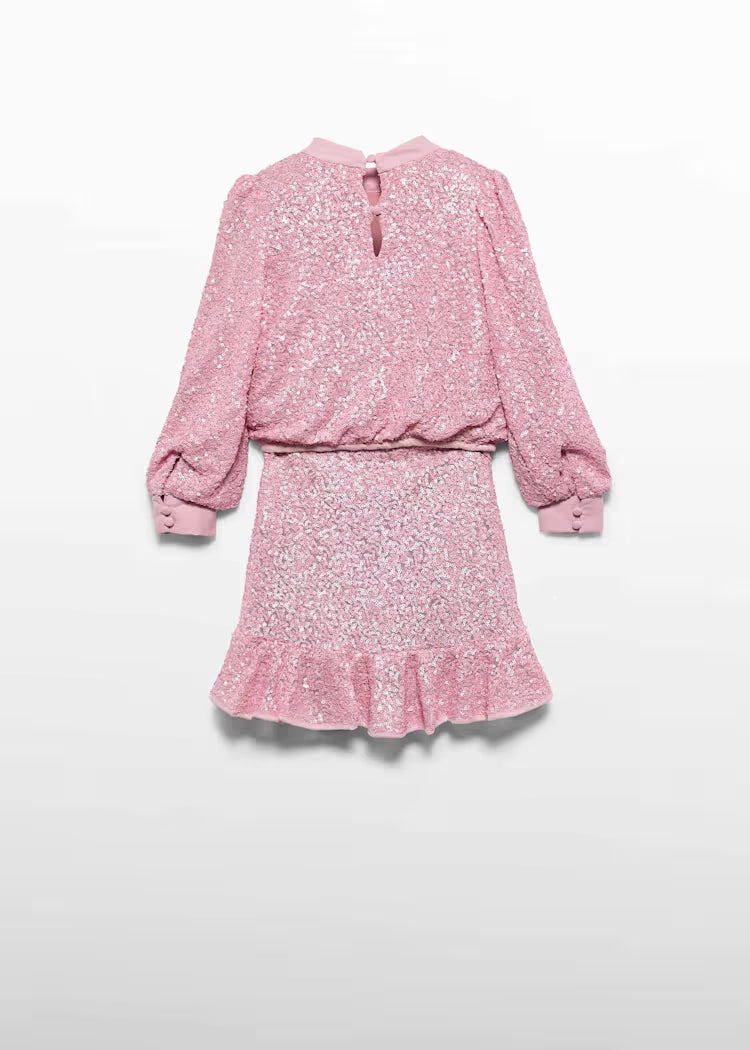 Abel & Lula - Girl Sequin Skirt Set Pink