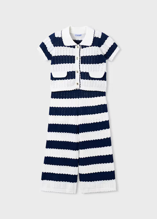 Mayoral - Girl Striped Crochet Set
