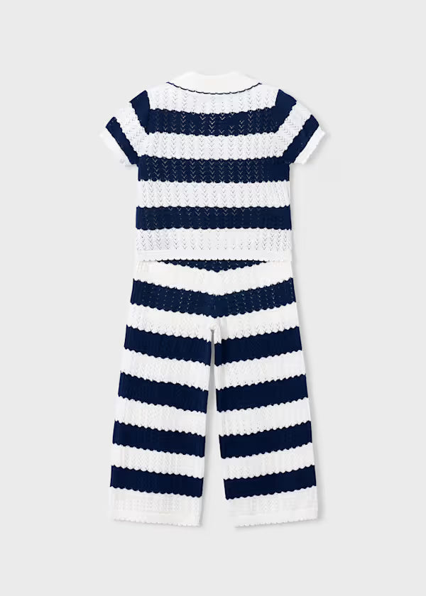 Mayoral - Girl Striped Crochet Set
