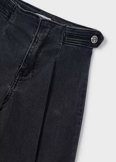 Mayoral - Girl Wide Legged Grey Jeans