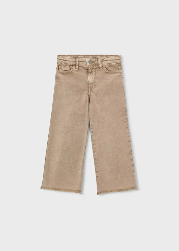 Girl Wide Legged Brown Pants