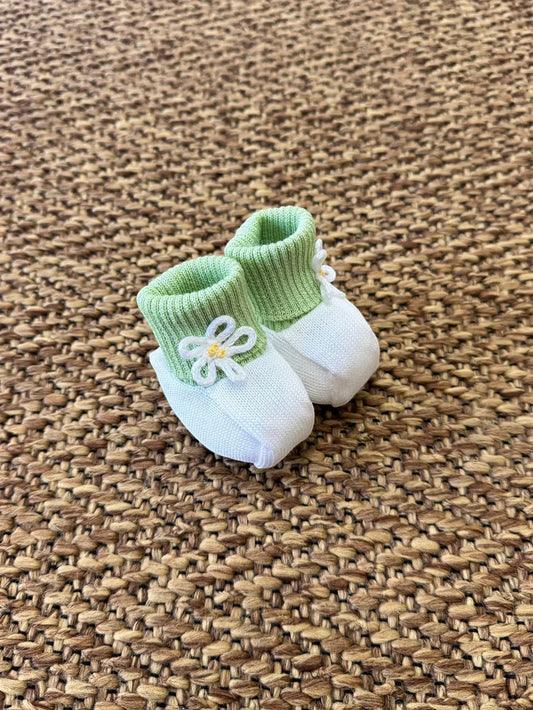 Bimbalo Daisy Bloom Knitted Booties