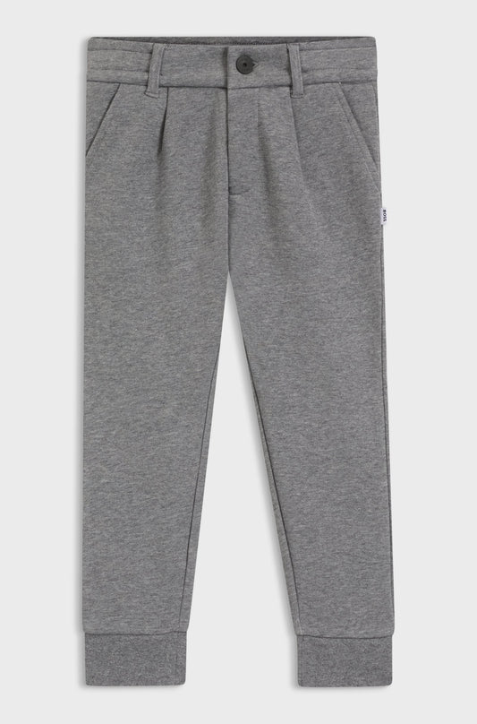 NEW!! BOSS Kids Cotton-Blend Tracksuit Bottoms