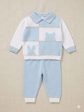 Bimbalo - Baby Boy Blue and White Set