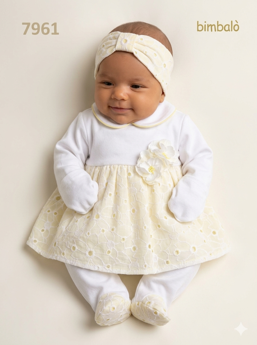 Bimbalo - Baby Girl 2-Piece Floral Eyelet Set