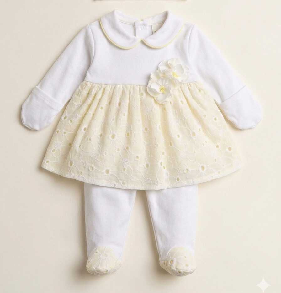 Bimbalo - Baby Girl 2-Piece Floral Eyelet Set