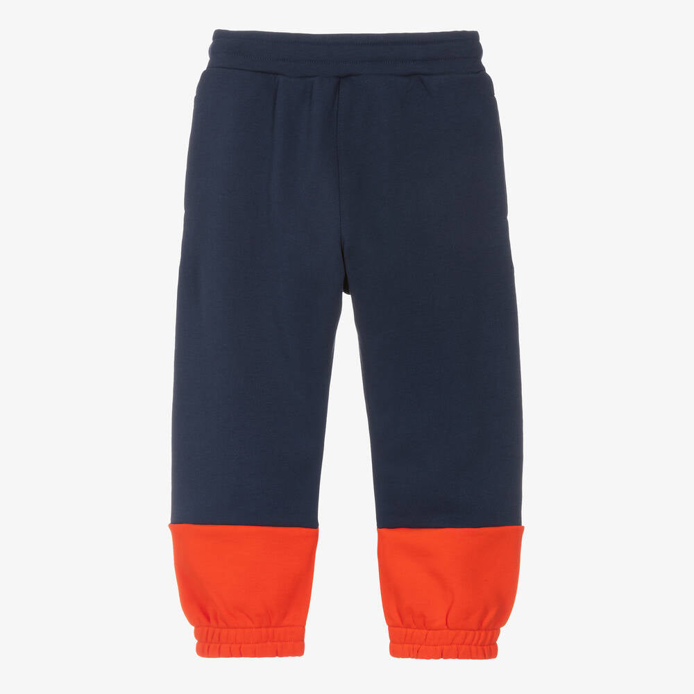 KENZO Boys Blue & Red Cotton Joggers