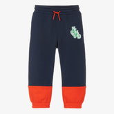 KENZO Boys Blue & Red Cotton Joggers