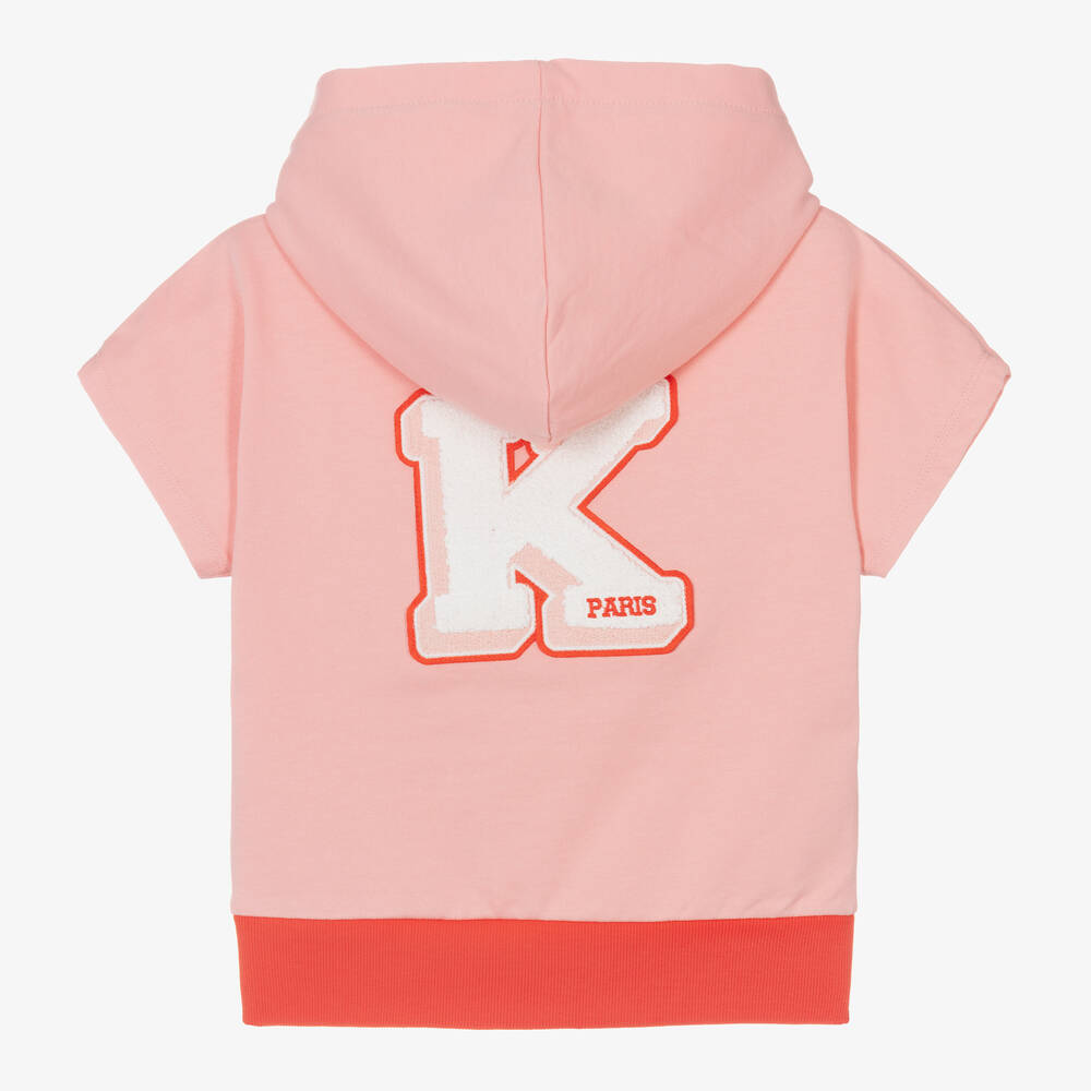 KENZO  Girls Pink Cotton Tracksuit