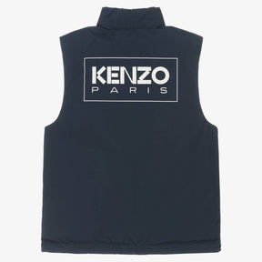 KENZO KIDS Teen Navy Blue Down Padded Gilet