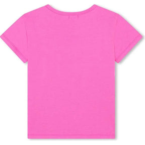 Billieblush Sequin Heart Applique Pink T-Shirt