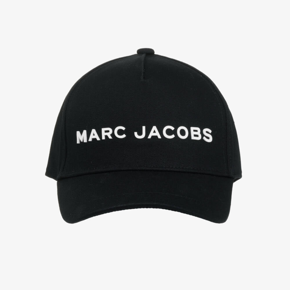 NEW!! MARC JACOBS Black Cotton Logo Cap