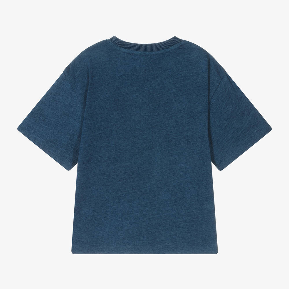 NEW!!  MARC JACOBS Boys Blue Cotton Biker Belt T-Shirt