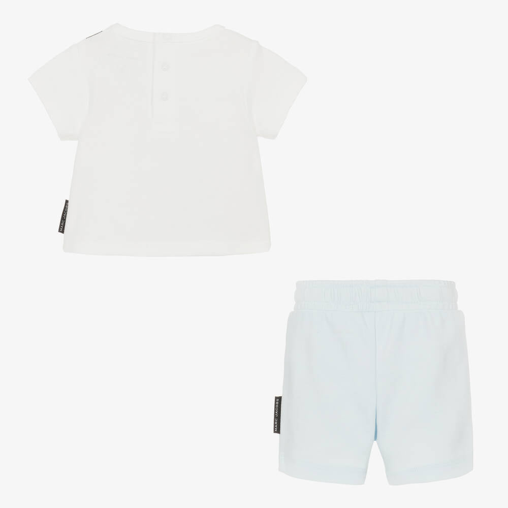 NEW!! MARC JACOBS Boys Blue Cotton Shorts Set
