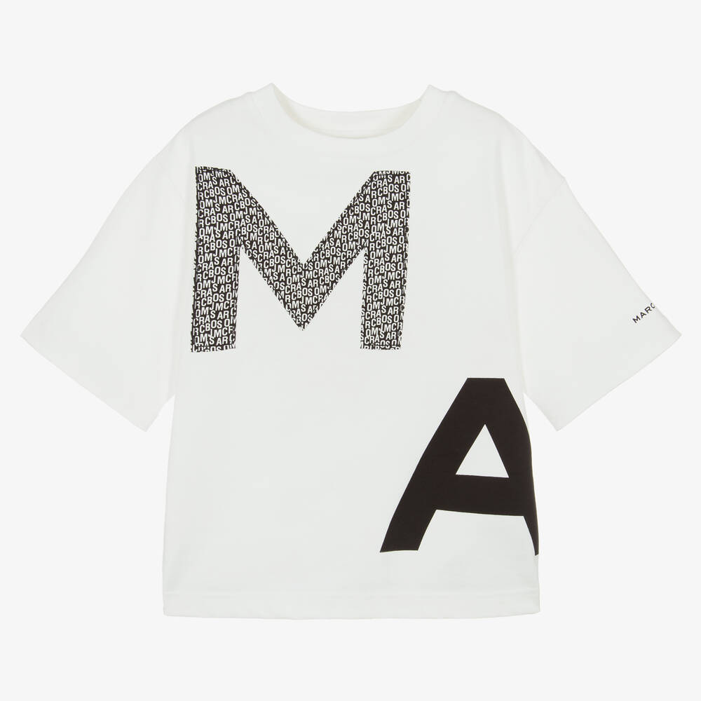 NEW!! MARC JACOBS Boys Ivory Cotton T-Shirt