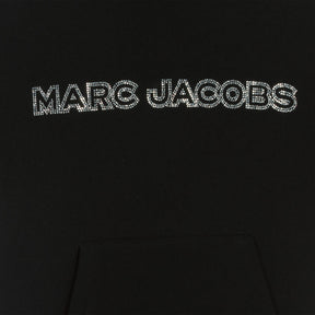 NEW!    MARC JACOBS Girls Black Cotton Hoodie Dress