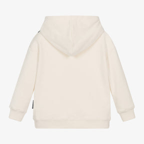 NEW!     MARC JACOBS Girls Ivory Cotton Snapshot Bag Hoodie