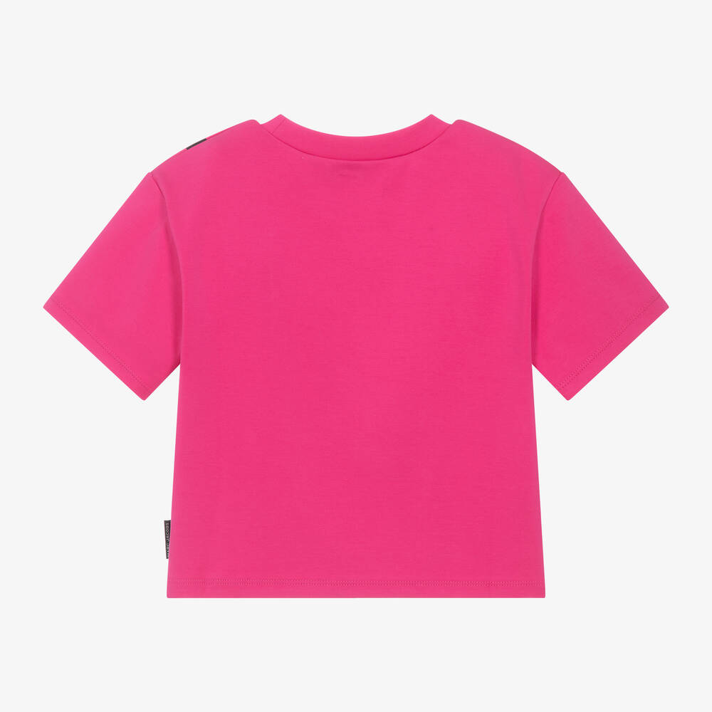 NEW!   MARC JACOBS Girls Pink Bag Print Cotton T-Shirt