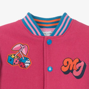 MARC JACOBS Girls Pink & Blue Bomber Jacket
