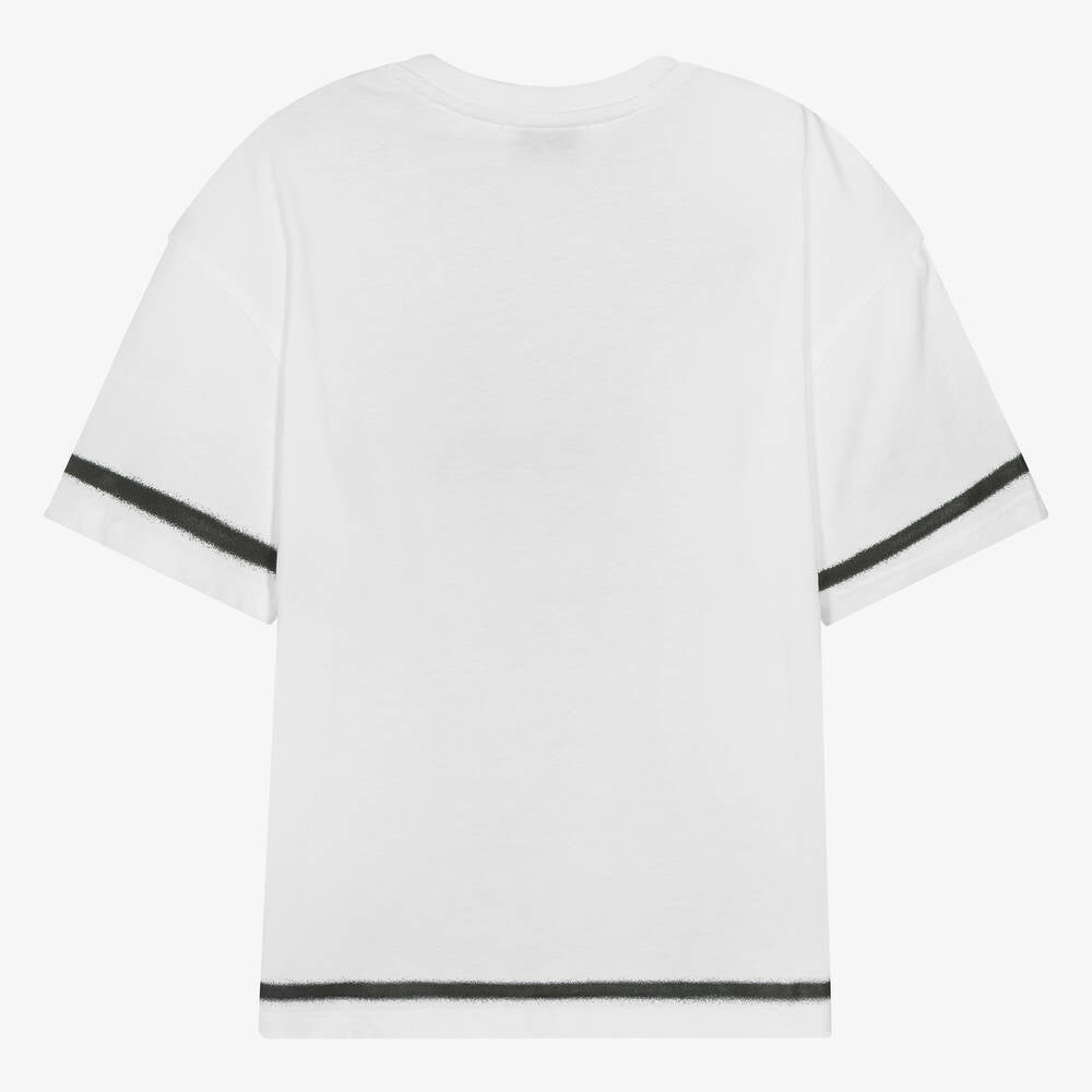MARC JACOBS Teen White Organic Cotton Graphic T-Shirt