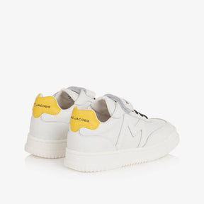 NEW!! MARC JACOBS White Leather Velcro Trainers