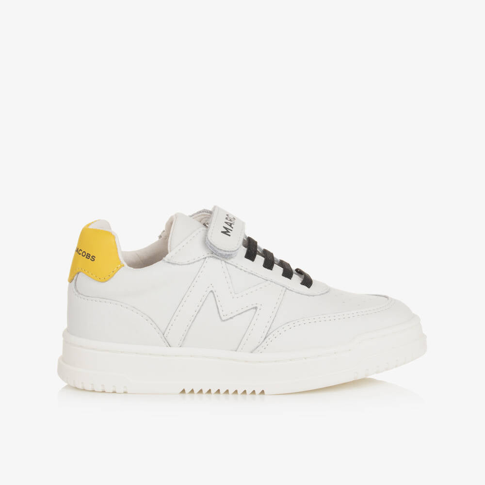 NEW!! MARC JACOBS White Leather Velcro Trainers – My Little Shop