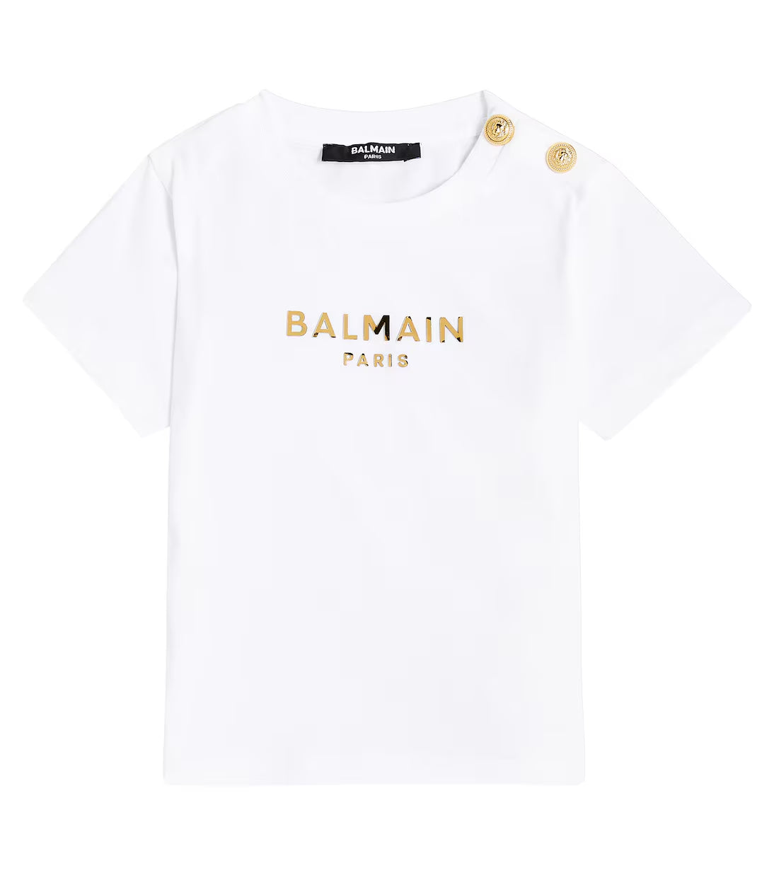 BALMAIN  Baby logo cotton jersey T-shirt