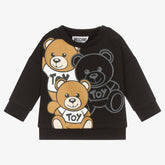 Moschino Baby Black Giant Teddy Bear Sweatshirt