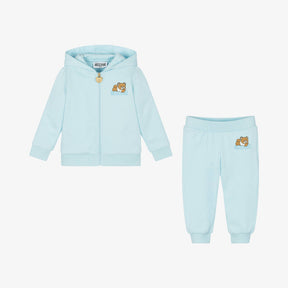 NEW!   Moschino Baby Blue Organic Cotton Tracksuit