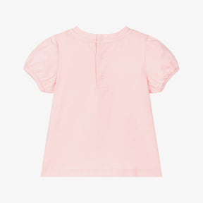 NEW!! Moschino Girls Pink Cotton Floral Print T-Shirt