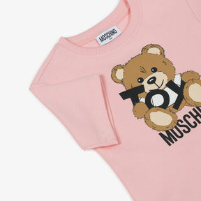 NEW!! Moschino Girls Pink Cotton Teddy Bear Dress