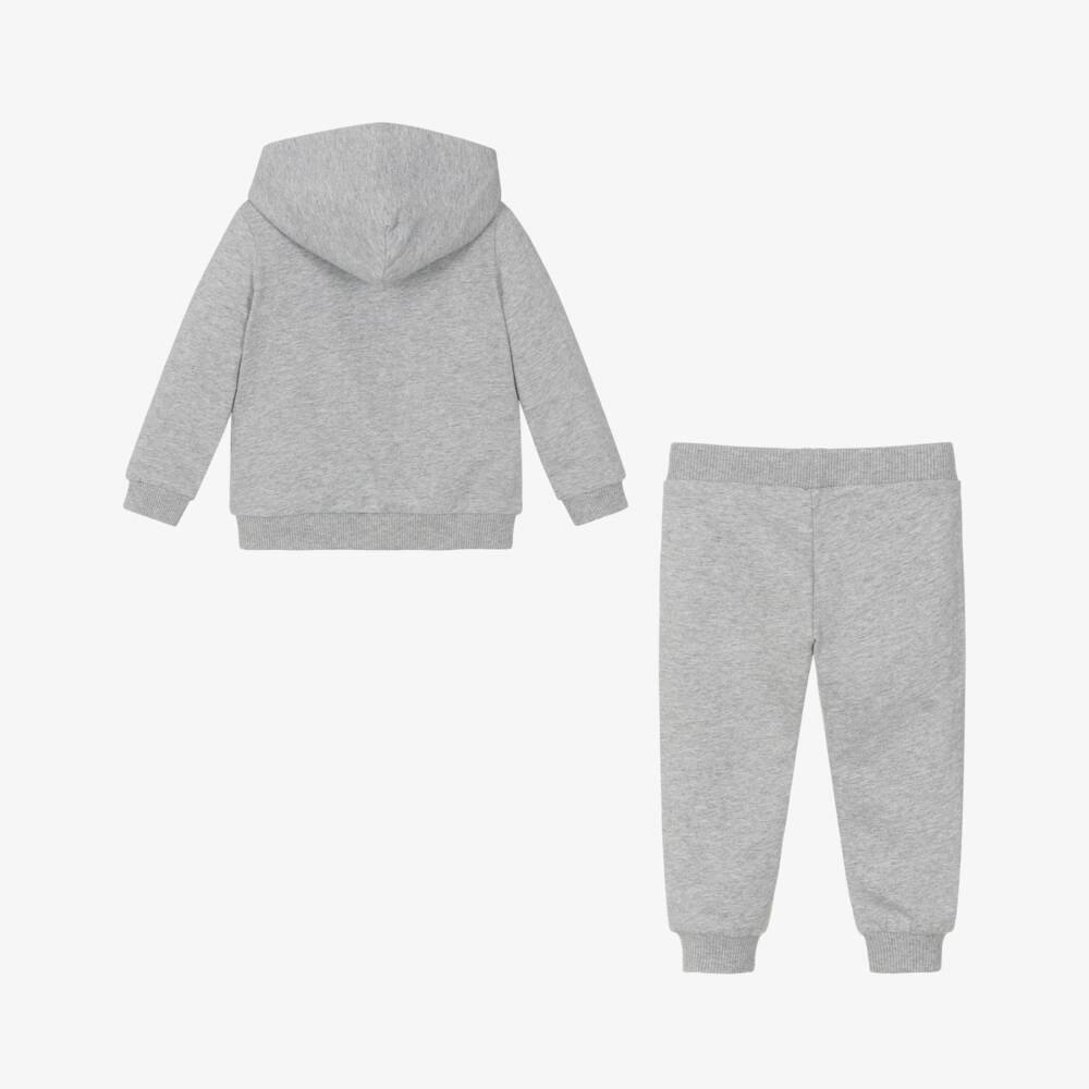 NEW!  Moschino Grey Cotton Teddy Bear Tracksuit