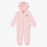 NEW!! Moschino Pink Cotton Teddy Bear Tracksuit