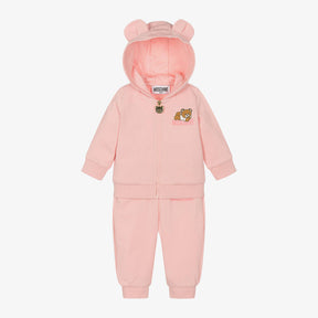 Moschino Baby Pink Organic Cotton Tracksuit