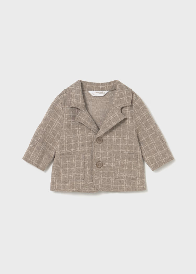 Mayoral - Newborn Boy Dressy Jacket - Sesame Heather